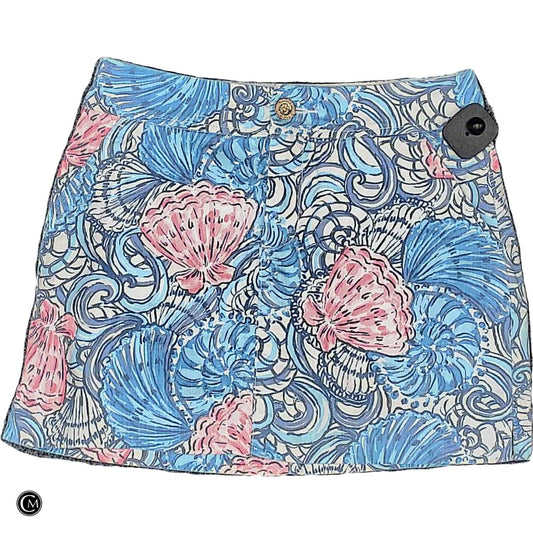 Skort Designer By Lilly Pulitzer In Blue & Pink, Size: Xs