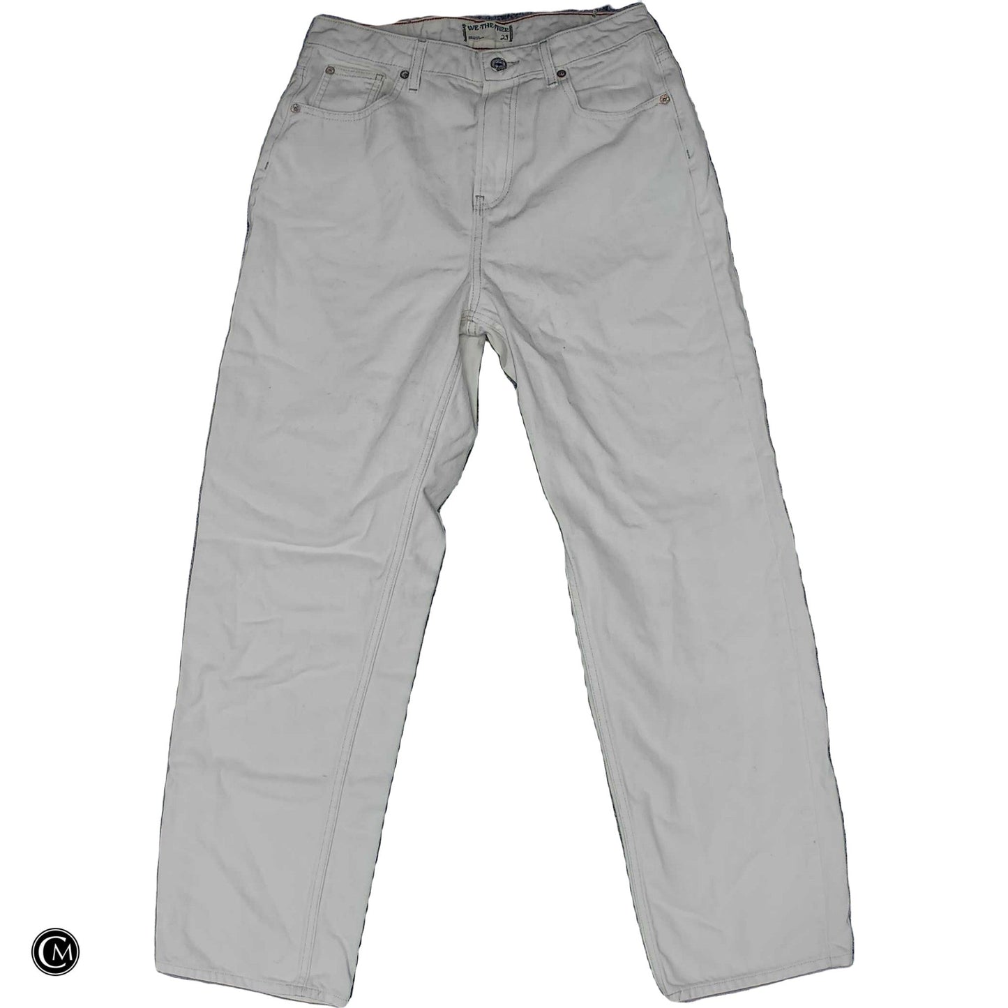 Jeans Straight By We The Free In White Denim, Size: 8