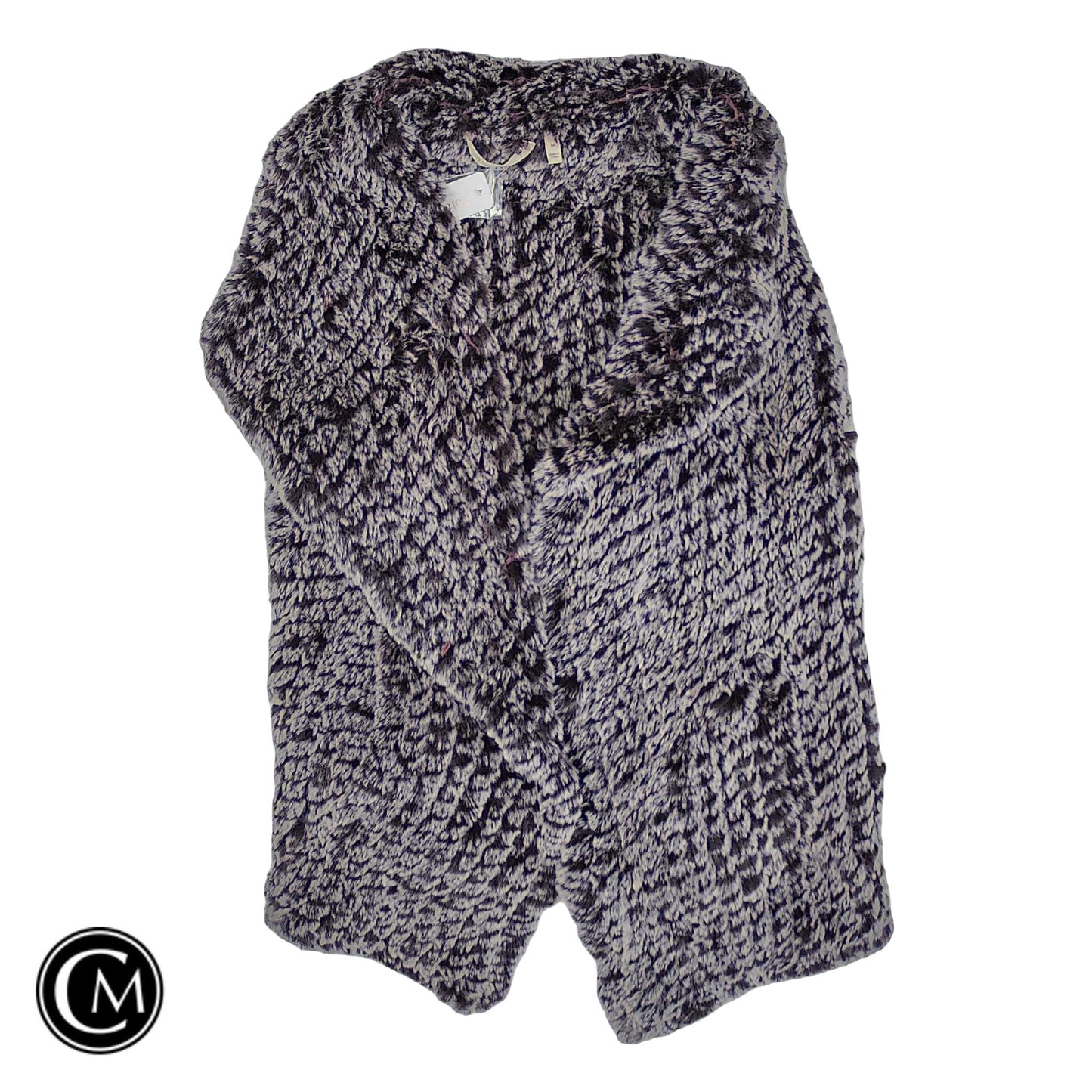 Vest Faux Fur & Sherpa By Soft Surroundings In Purple & White, Size: M