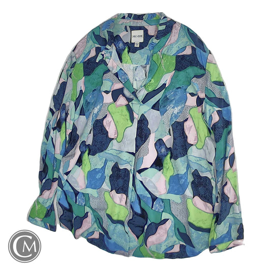 Top Ls By Nic + Zoe In Blue & Green, Size: S