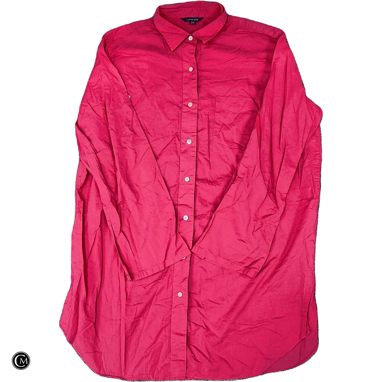 Tunic Ls By Lands End In Pink, Size: 1x