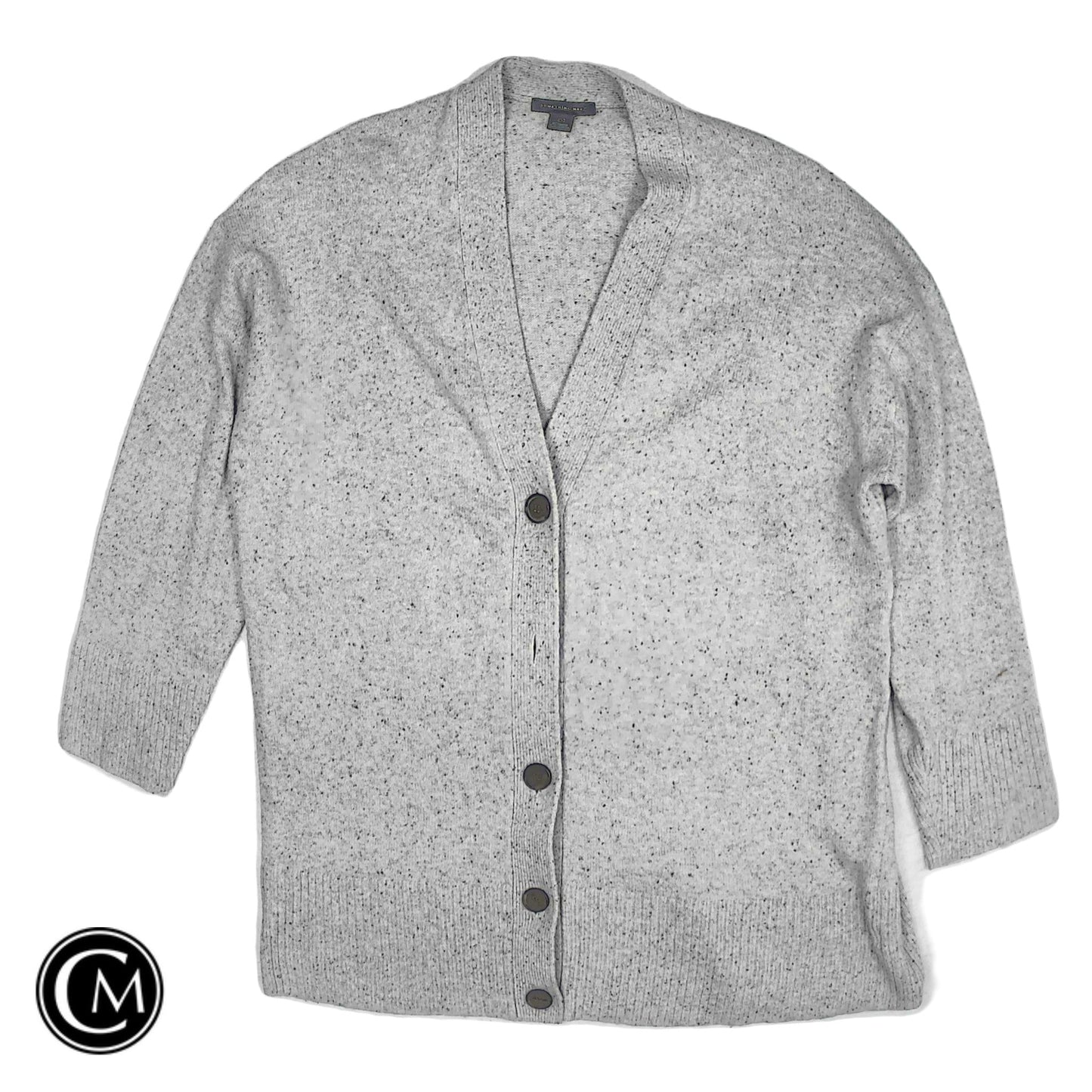 Sweater Cardigan By Something Navy In Grey, Size: Xxl