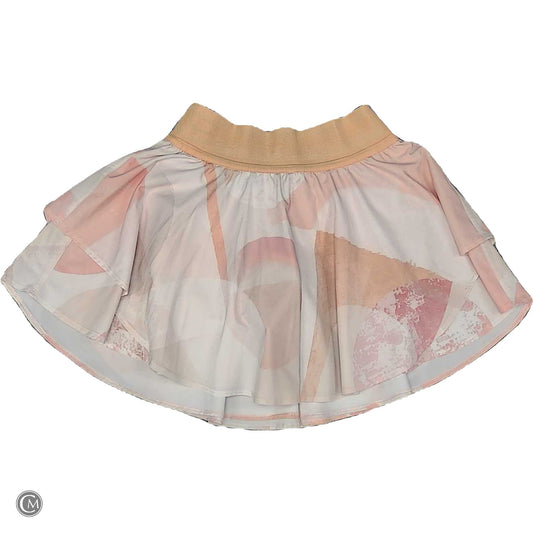 Athletic Skort By Lululemon In Orange & Pink, Size: S