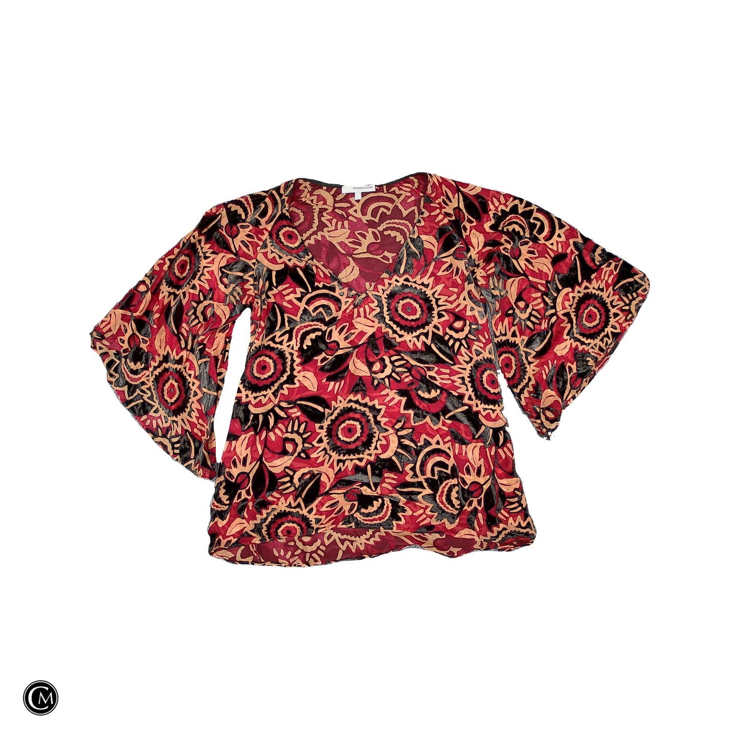 Top Ls By Cmc In Black & Red, Size: S