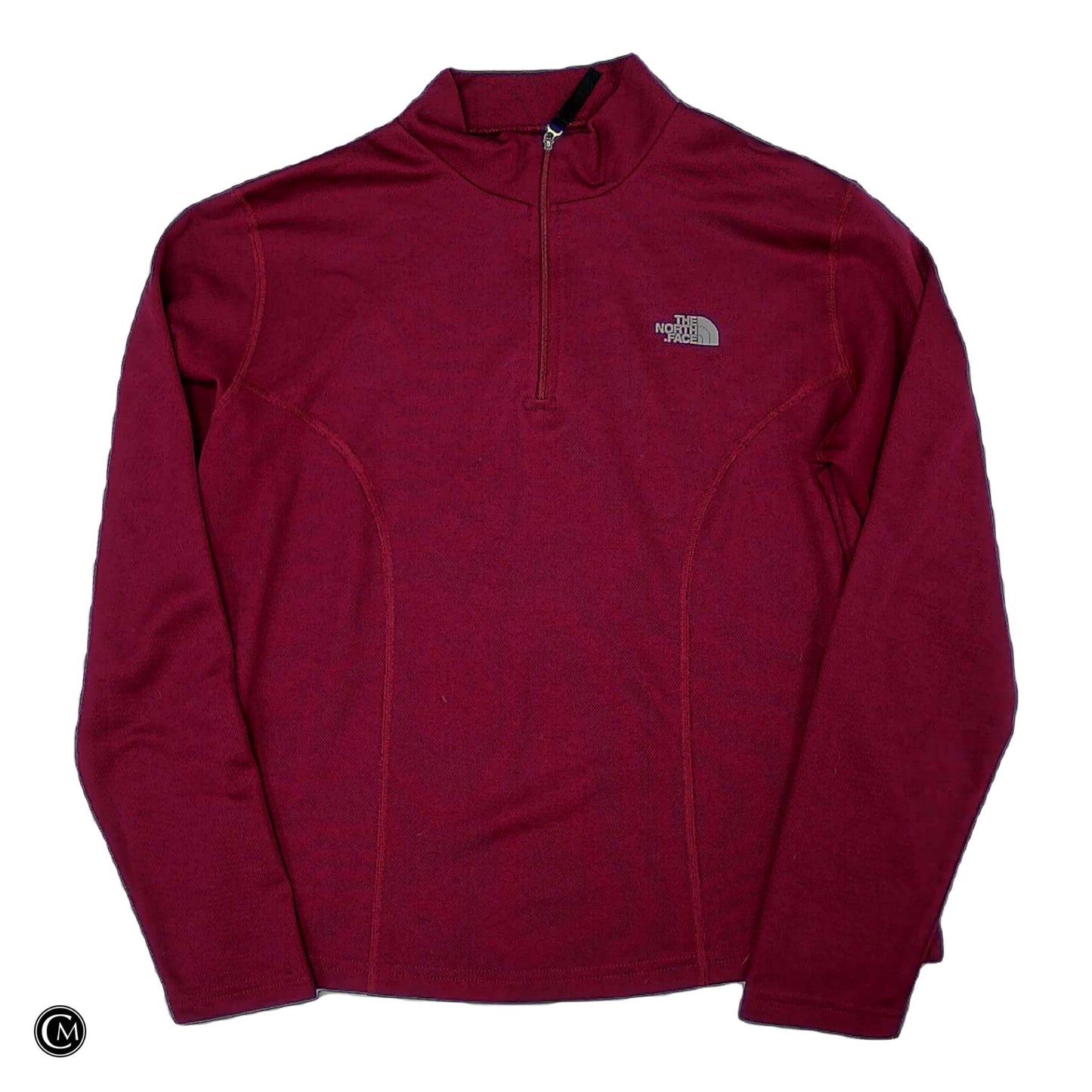 Athletic Top Ls Collar By The North Face In Purple, Size: L