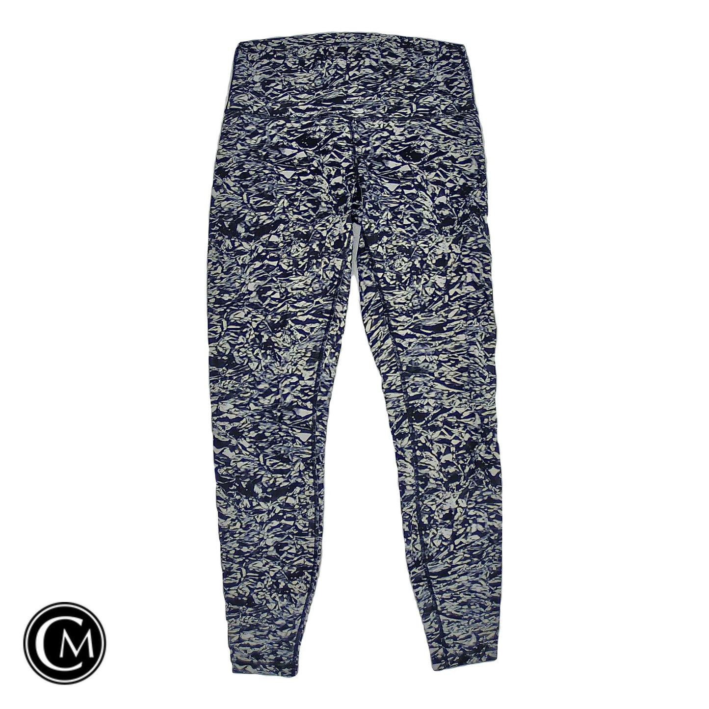 Athletic Leggings By Lululemon In Black & White, Size: 8
