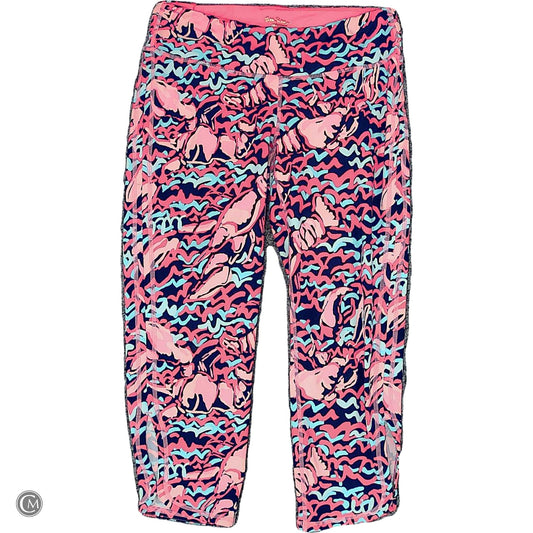 Pants Designer By Lilly Pulitzer In Blue & Pink, Size: M image 1