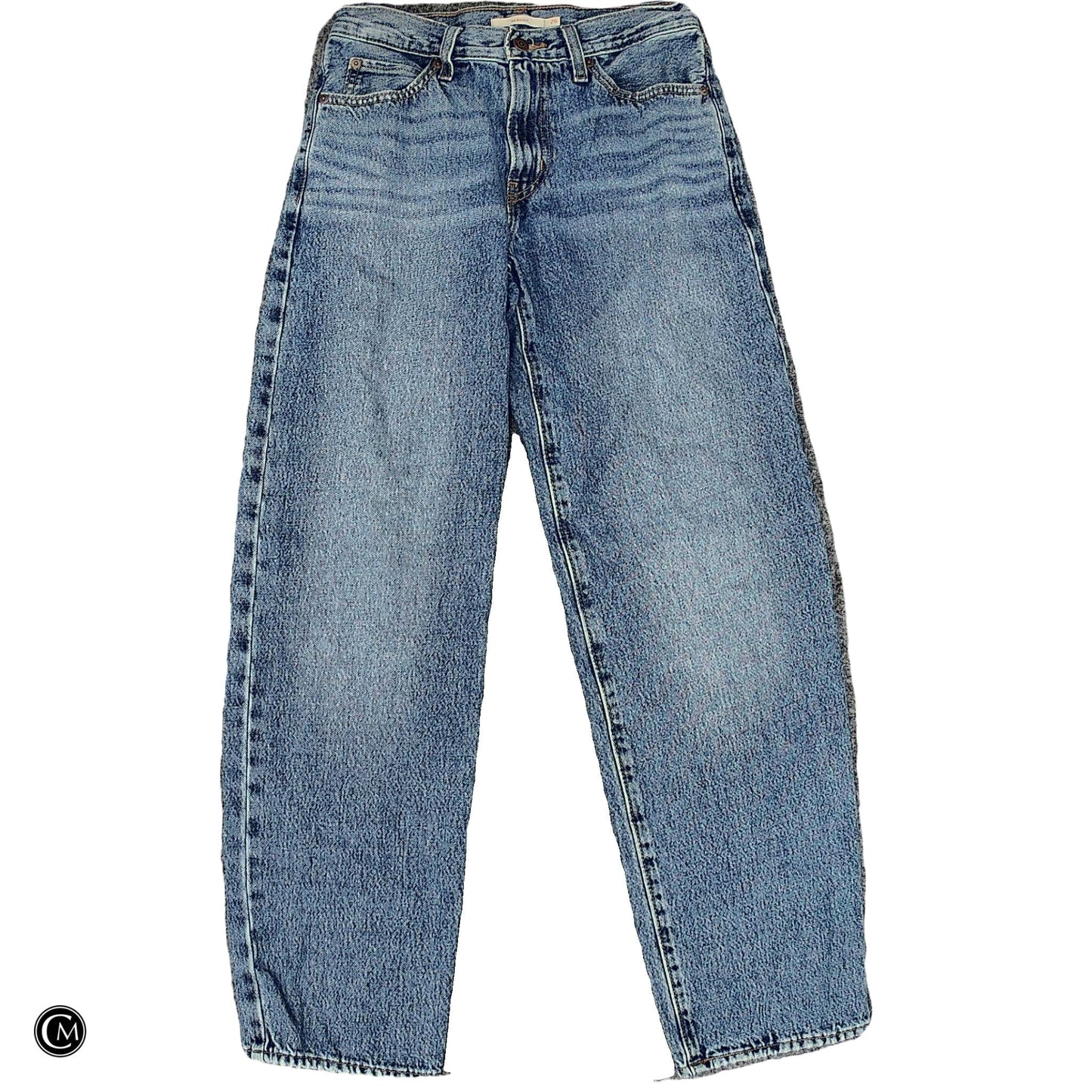 Jeans Straight By Levis In Blue Denim, Size: 2