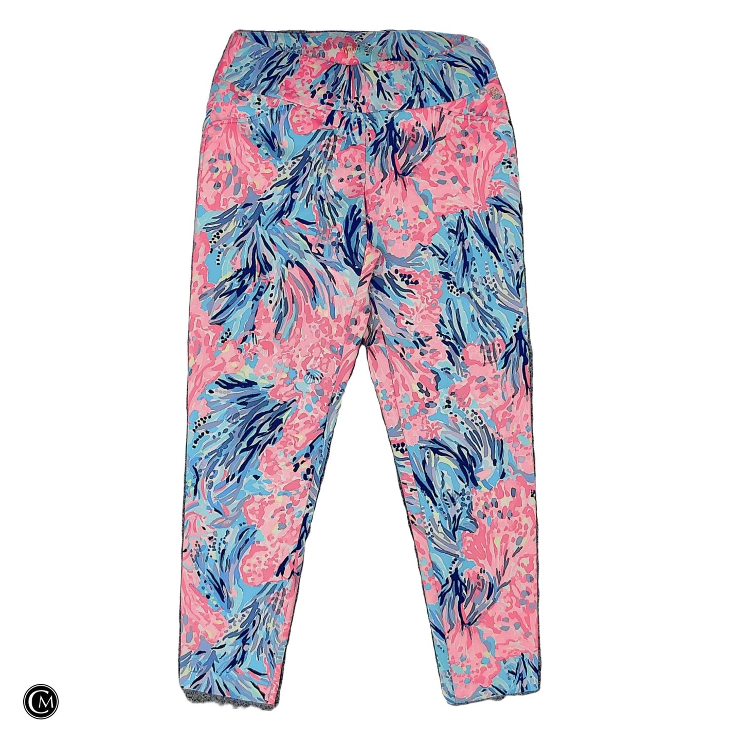 Pants Designer By Lilly Pulitzer In Blue & Pink, Size: M