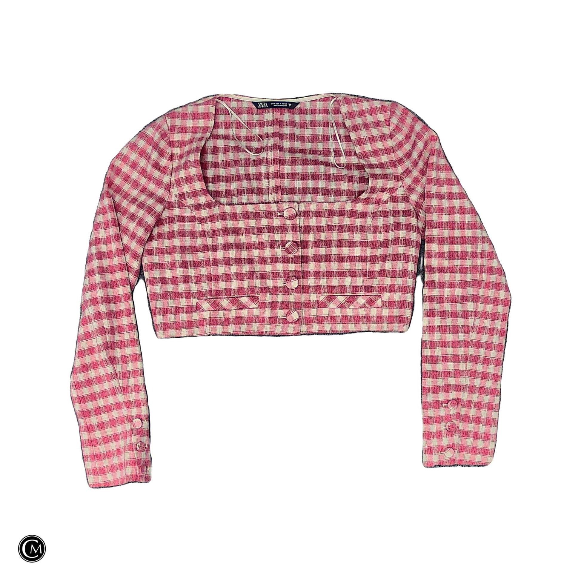 Top Ls By Zara In Pink & White, Size: M image 1
