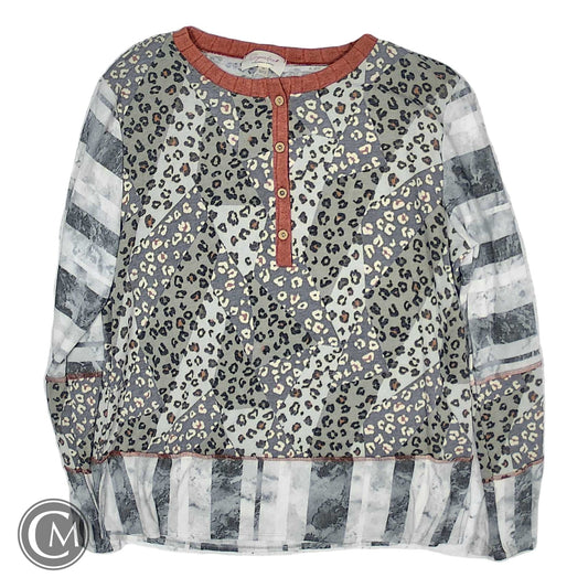 Top Ls By Clothes Mentor In Grey, Size: 1x image 1