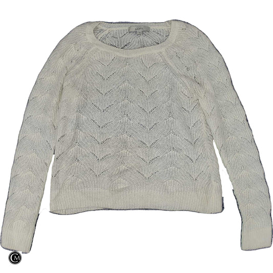 Sweater By Loft In Cream, Size: S