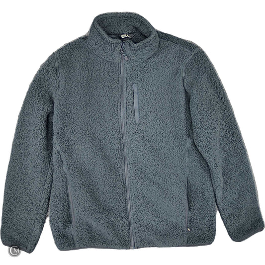 Jacket Faux Fur & Sherpa By Eddie Bauer In Navy, Size: M
