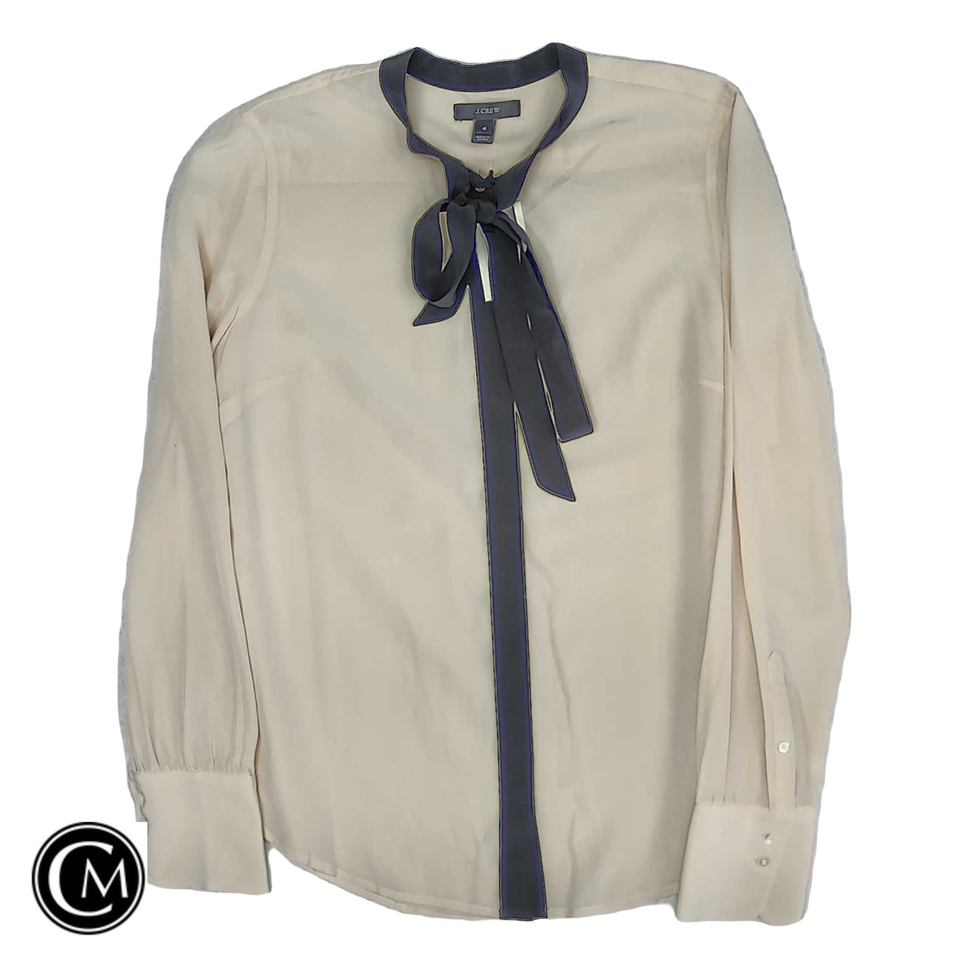 Blouse Ls By J. Crew In Beige, Size: 4 image 1