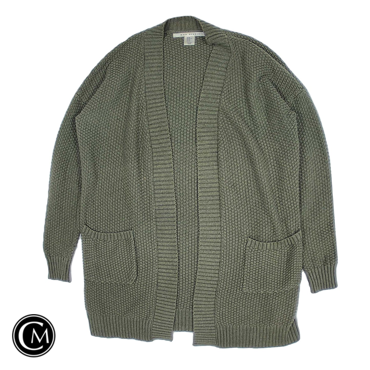 Sweater Cardigan By Max Studio In Green, Size: Xl