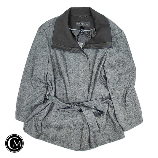 Coat Peacoat By Ashley Stewart In Grey, Size: 24