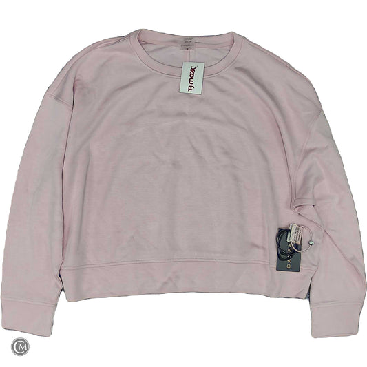 Athletic Top Ls Crewneck By Danskin In Pink, Size: Xl