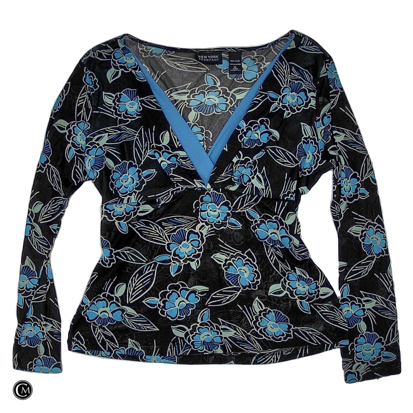 Top Ls By New York And Co In Brown & Green, Size: Xl