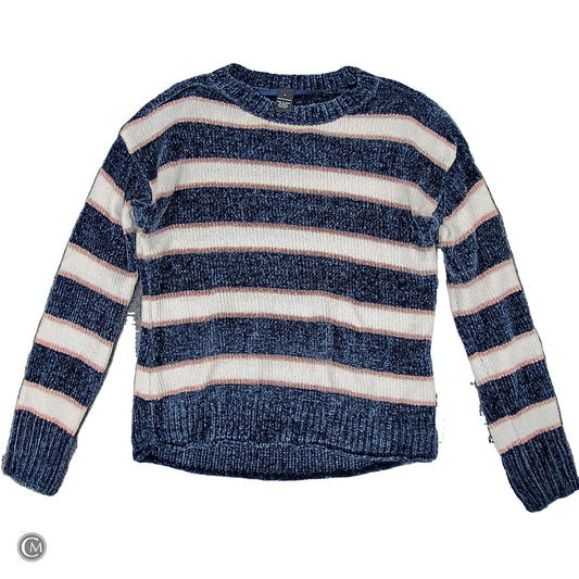Sweater By Rue 21 In Blue & White, Size: S