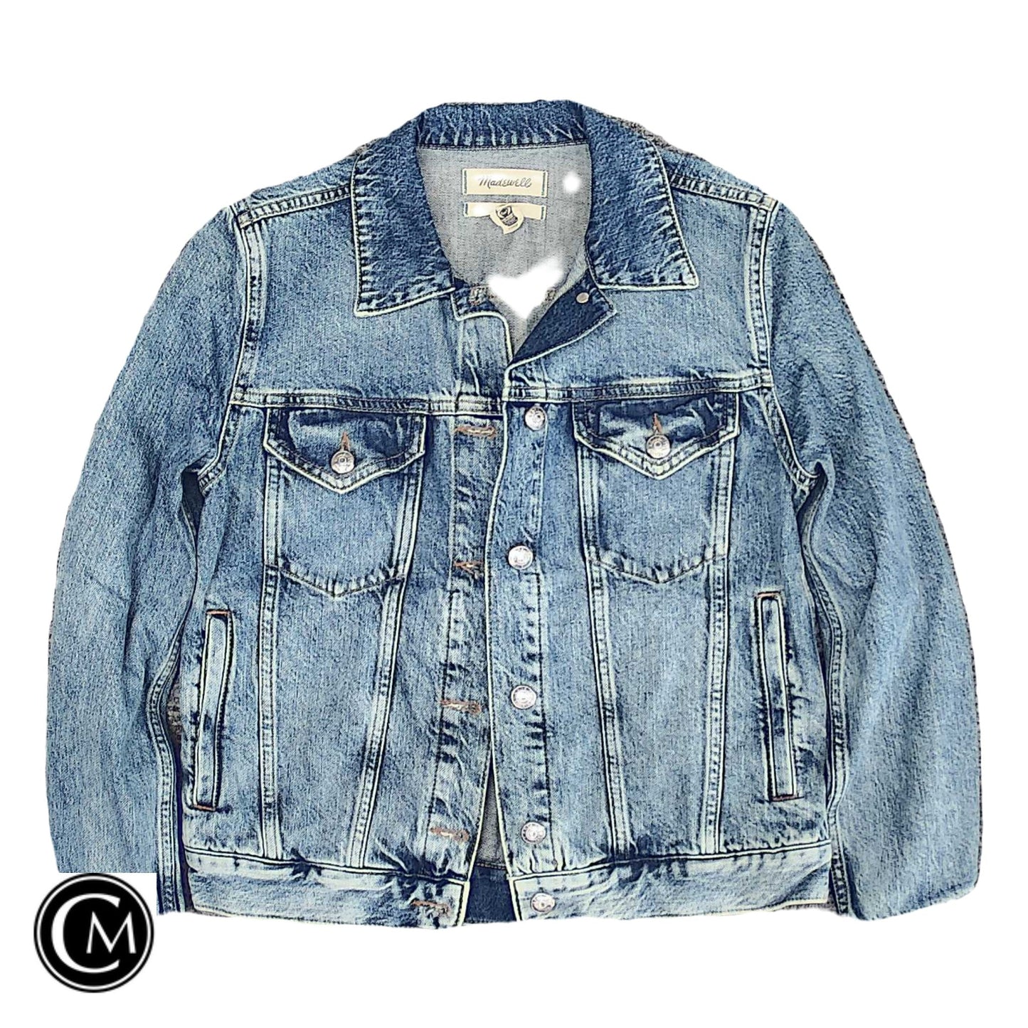 Jacket Denim By Madewell In Blue Denim, Size: S