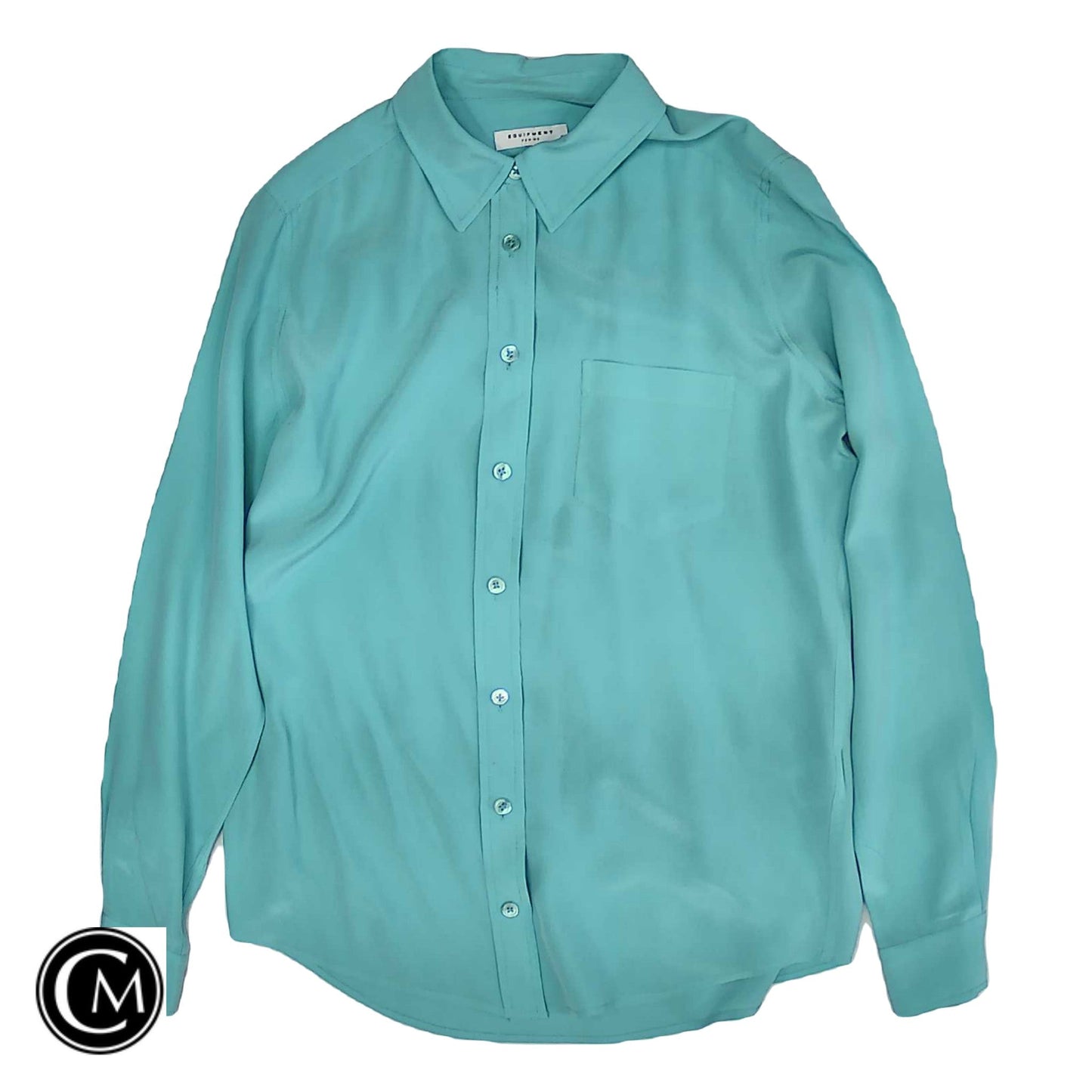 Blouse Ls By Equipment In Blue, Size: S image 1