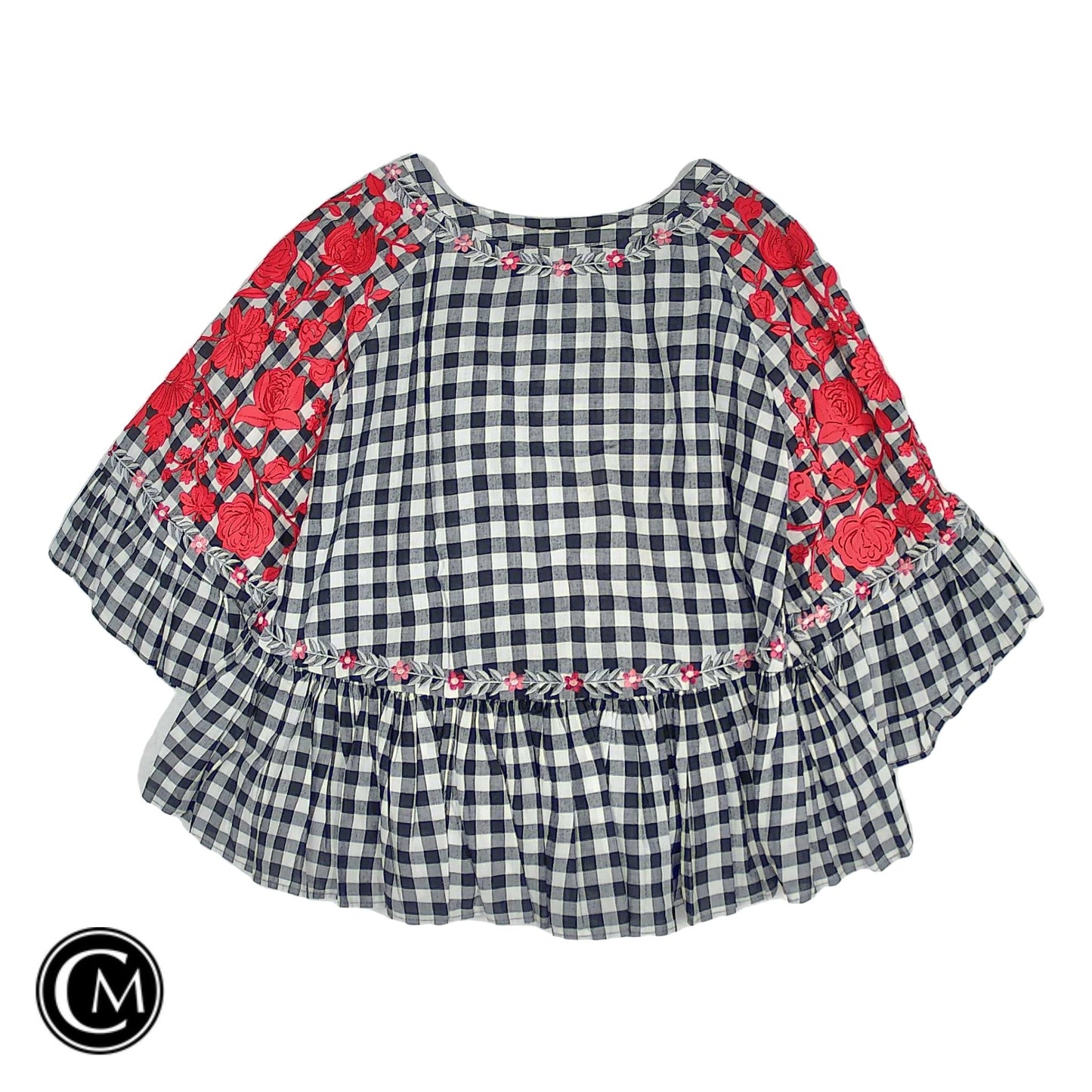 Tunic Ss By Anthropologie In Black & Red, Size: Xl