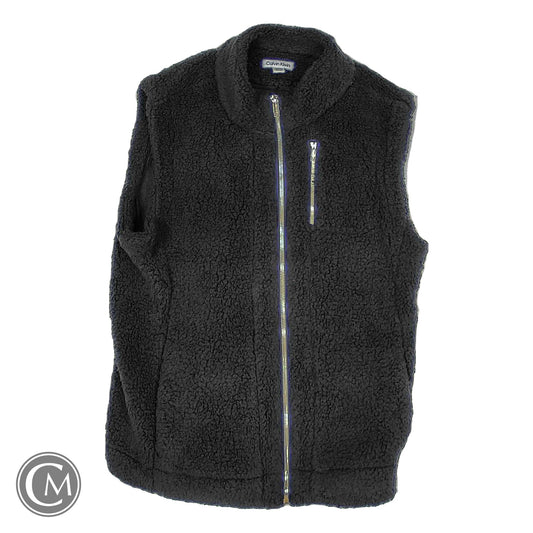 Vest Faux Fur & Sherpa By Calvin Klein In Black, Size: L
