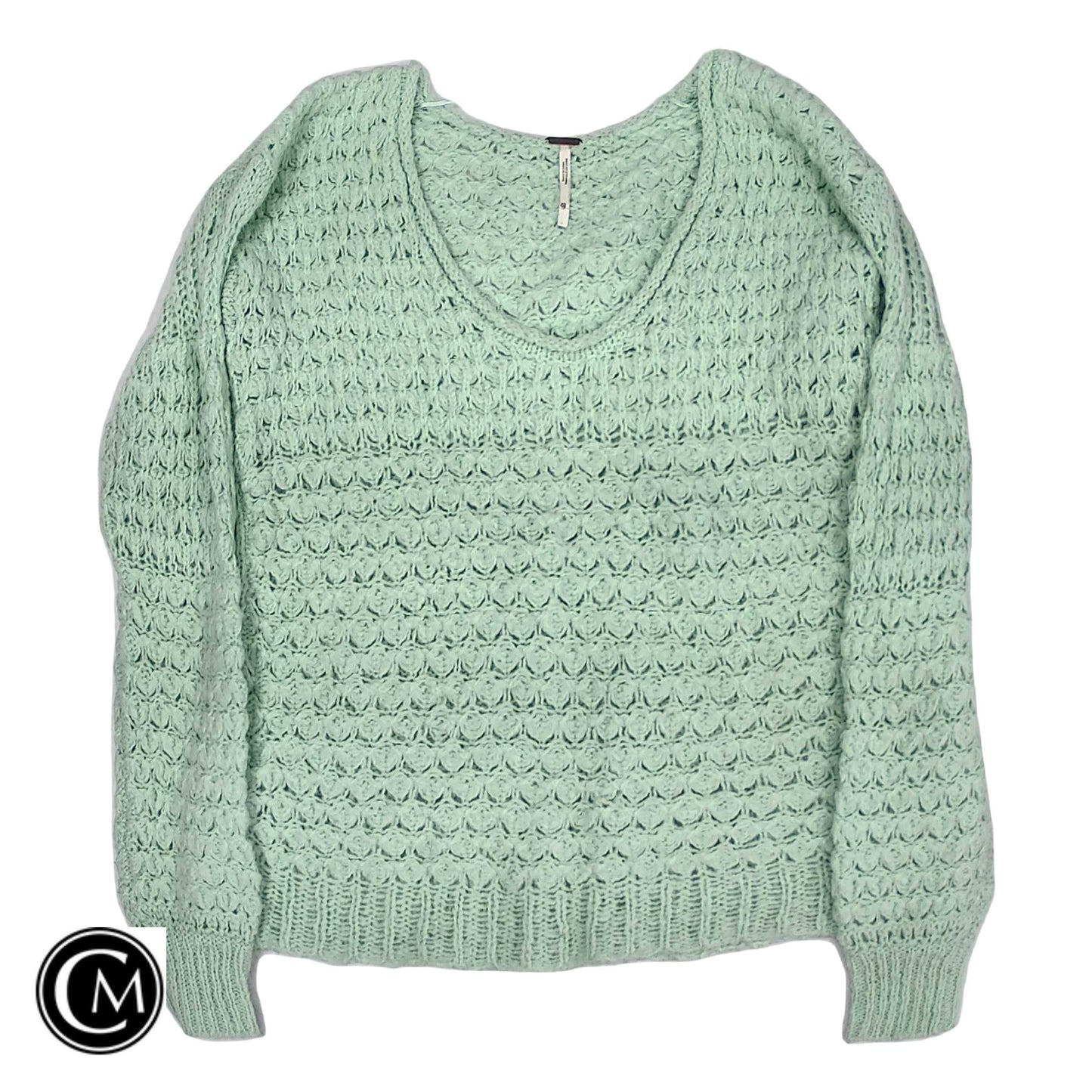 Sweater By Free People In Green, Size: Xs