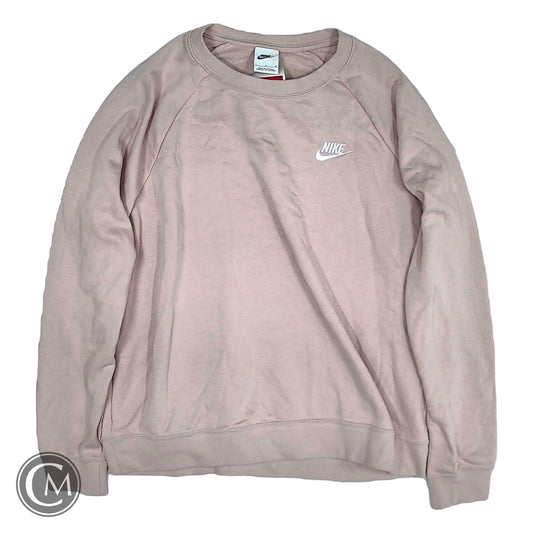 Sweatshirt Crewneck By Nike In Pink, Size: L image 1