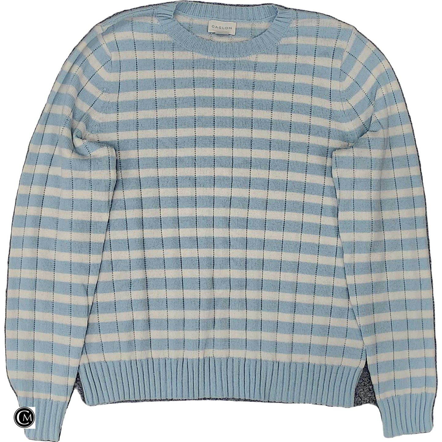 Sweater By Caslon In Blue & White, Size: M