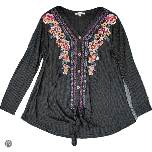 Top Ls By Andree By Unit In Black & Pink, Size: S