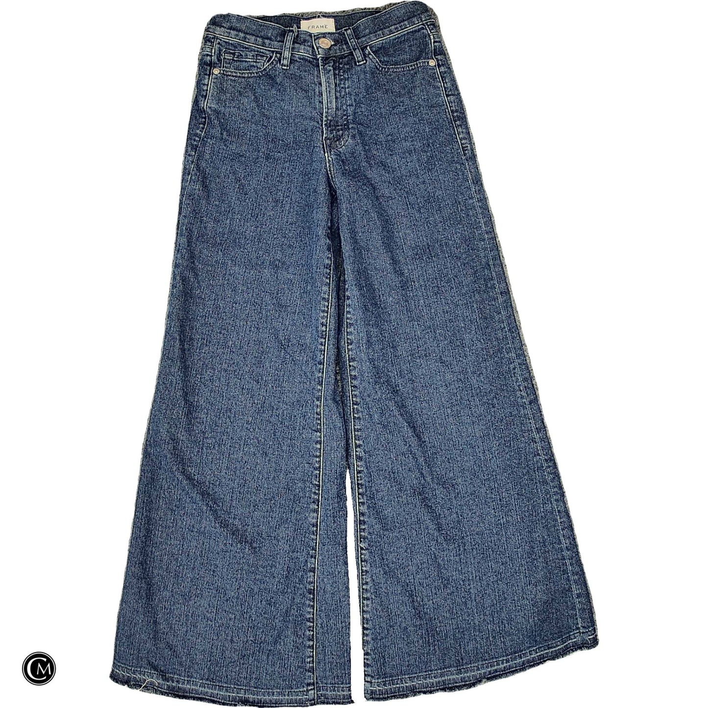 Jeans Flared By Frame In Blue Denim, Size: 2 image 1
