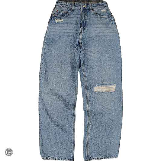 Jeans Wide Leg By H&M In Blue Denim, Size: 4