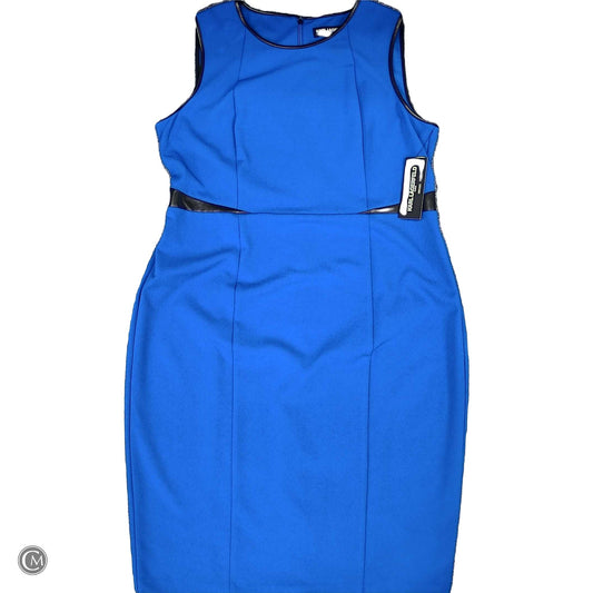 Dress Designer By Karl Lagerfeld In Blue, Size: Xl