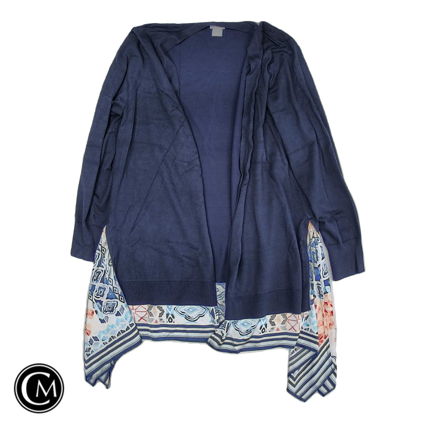 Cardigan By Chicos In Navy, Size: L
