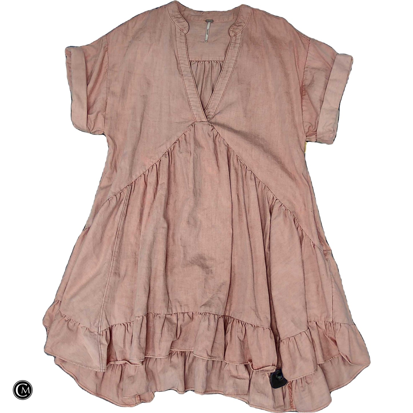Dress Casual Short By Free People In Pink Denim, Size: Xs