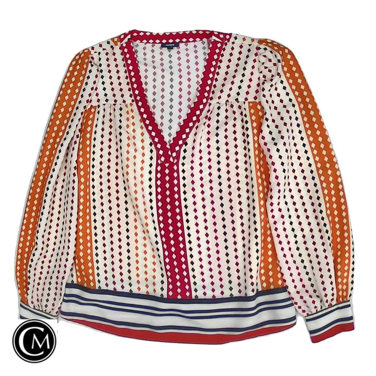 Blouse Ls By Express In Multi, Size: S