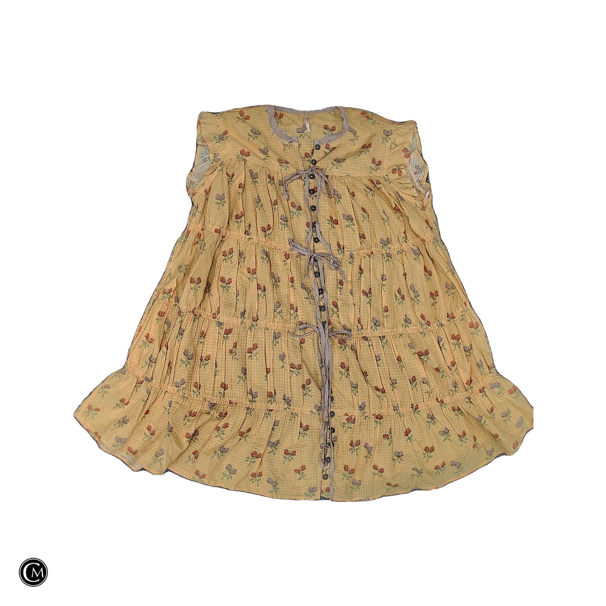 Dress Casual Short By Free People In Yellow, Size: Xs image 1