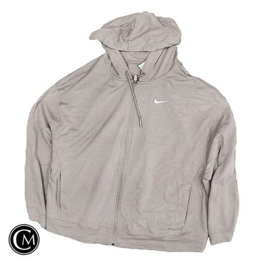 Sweatshirt Hoodie By Nike Apparel In Beige, Size: 1x image 1
