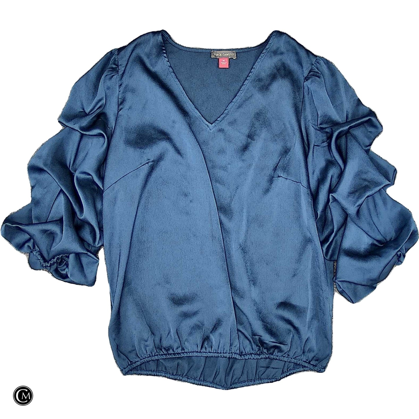 Blouse Ls By Vince Camuto In Blue, Size: M