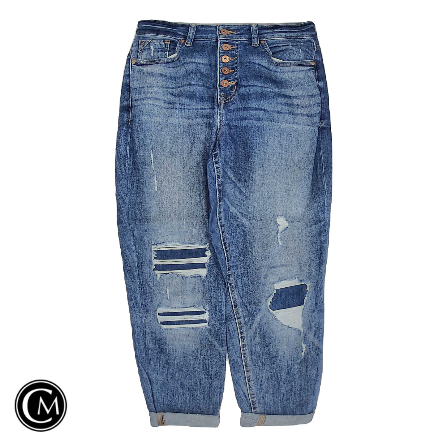Jeans Straight By Maurices In Blue Denim, Size: 12