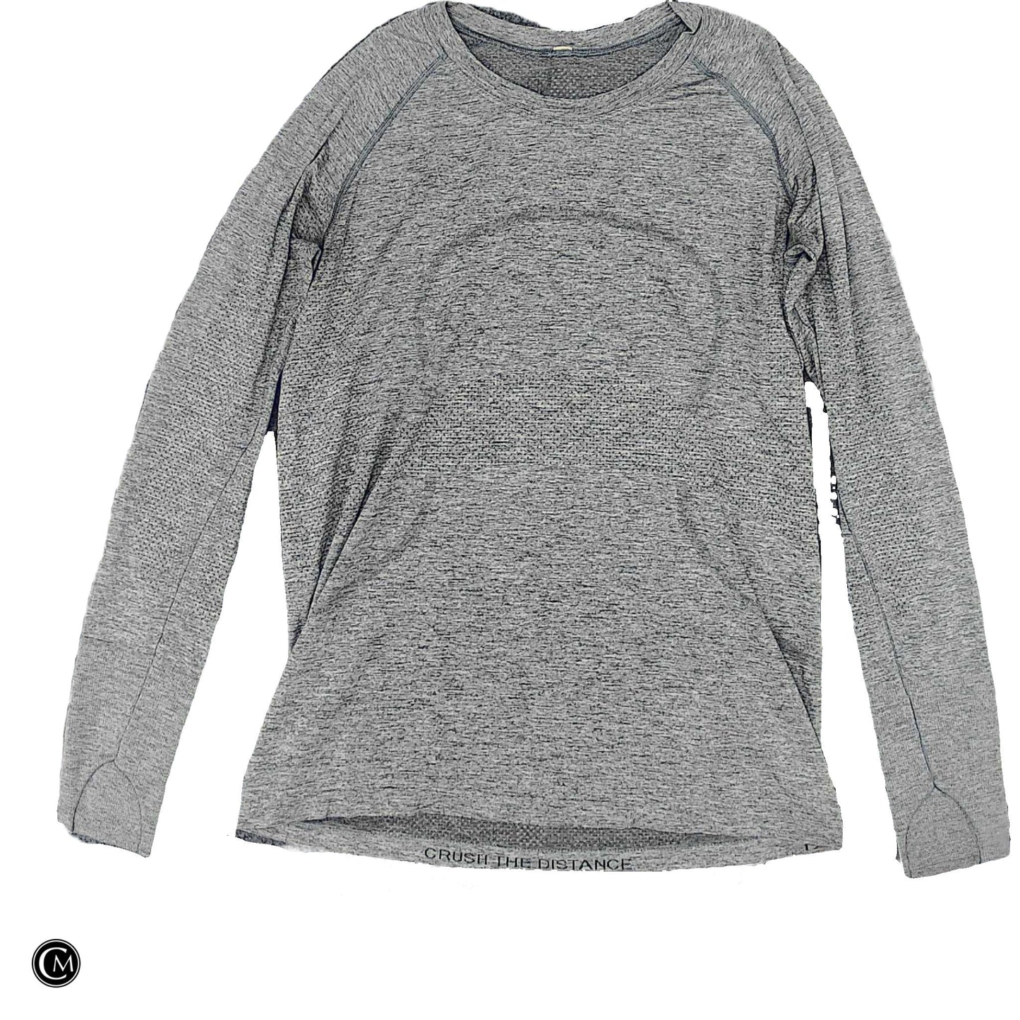 Athletic Top Ls Crewneck By Lululemon In Grey, Size: L