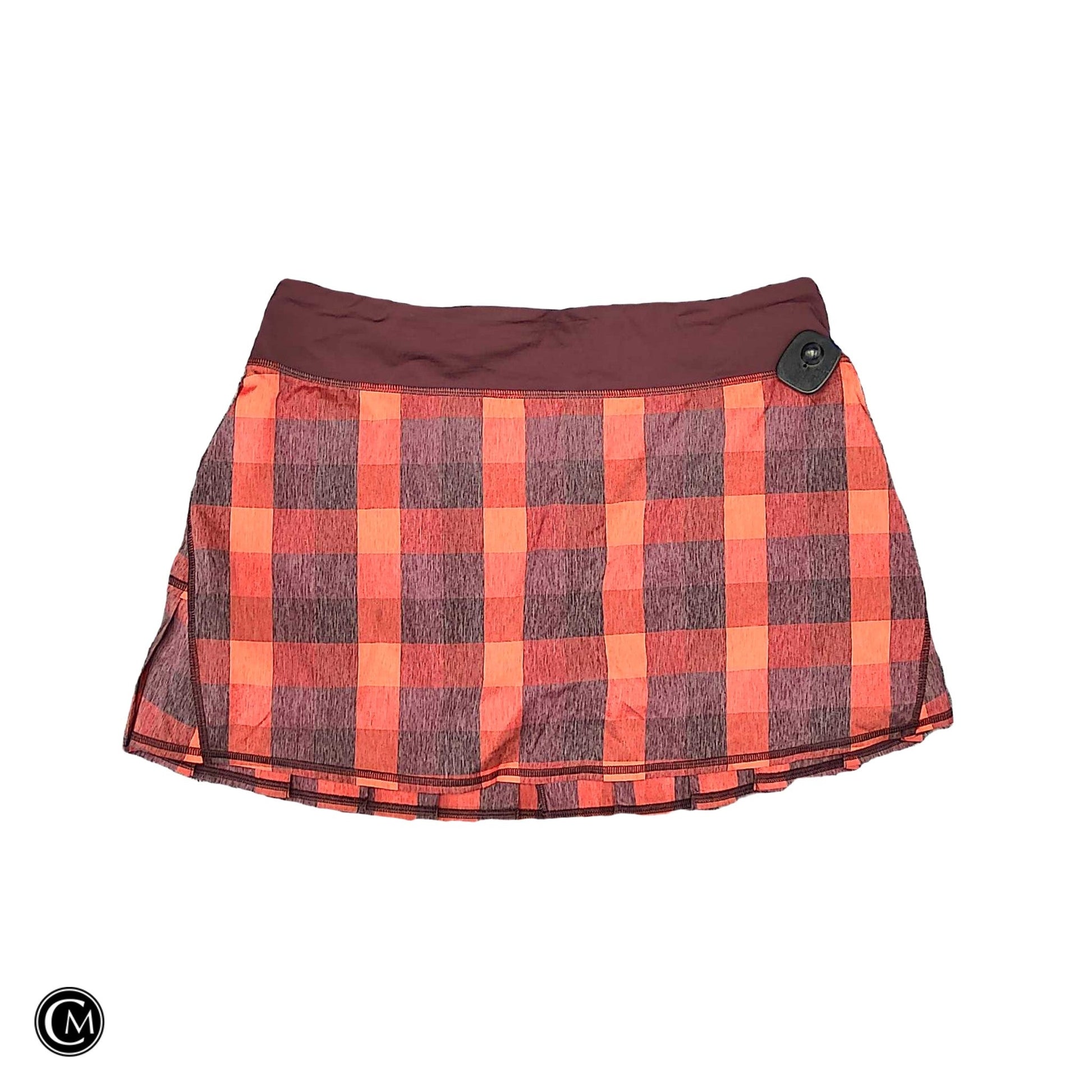 Athletic Skort By Lululemon In Purple & Red, Size: M image 1