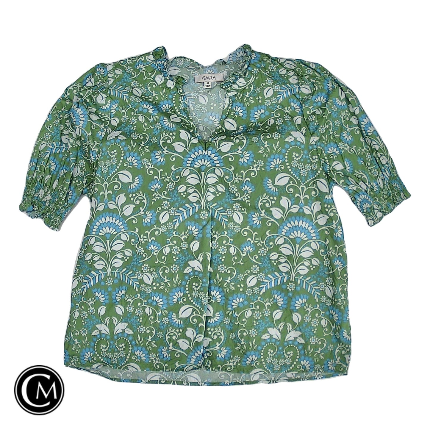 Top Ss By Clothes Mentor In Blue & Green, Size: M