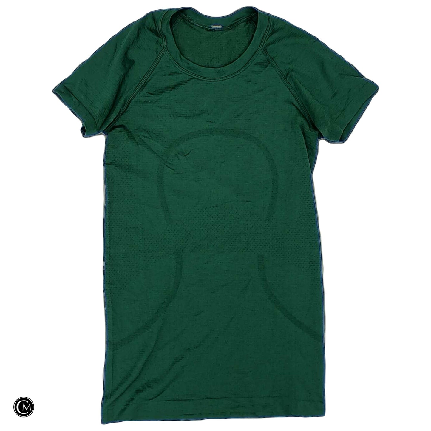 Athletic Top Ss By Lululemon In Green, Size: Xs