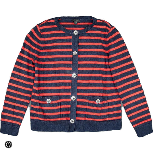 Cardigan By J. Jill In Blue & Red, Size: Xsp