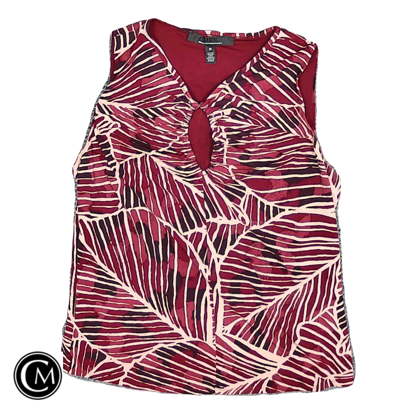 Blouse Sleeveless By White House Black Market In Maroon, Size: M