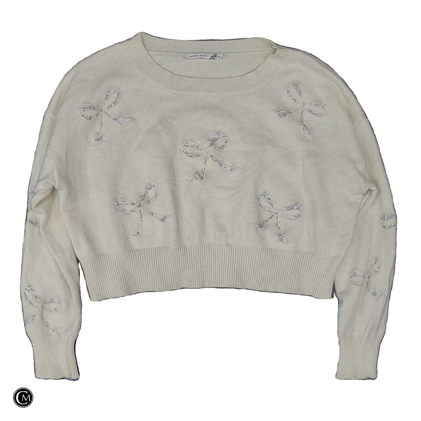 Sweater By Altard State In Cream & White, Size: L
