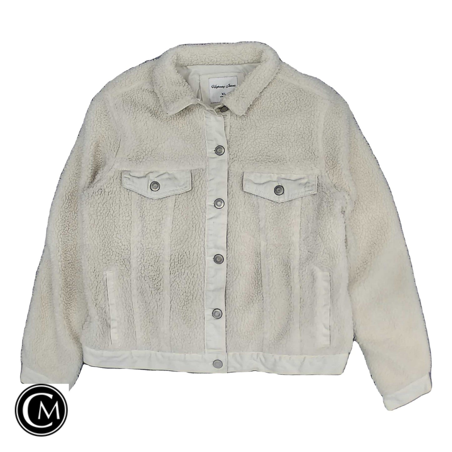Jacket Faux Fur & Sherpa By Highway In Ivory, Size: Xl