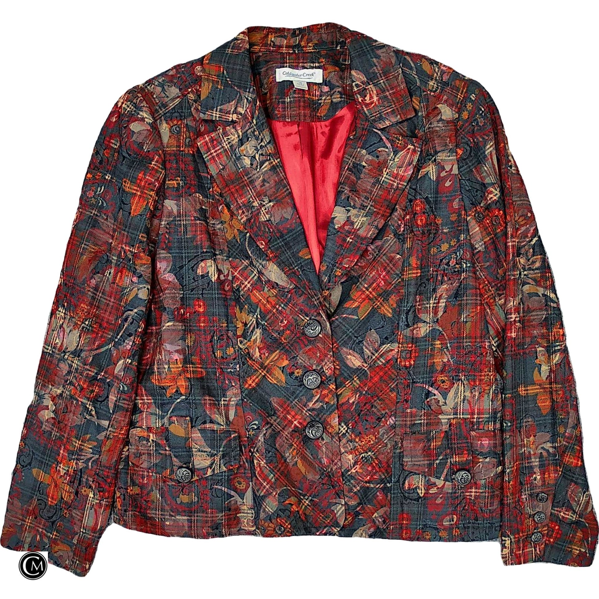 Blazer By Coldwater Creek In Black & Red, Size: L image 1